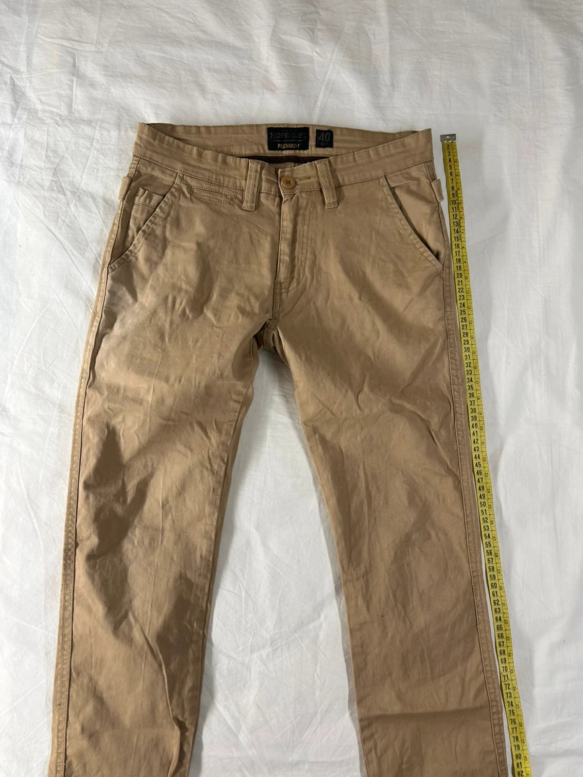 Chino bege creme hopenlife premium vintage tamanho 40 – photo 2